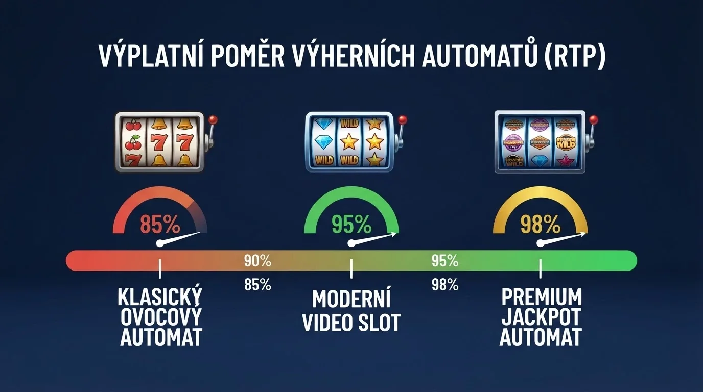 Porovnání RTP automatů Respin Joker, 100 Hot Wild a Respin Joker 81 na stupnici 85–98 %