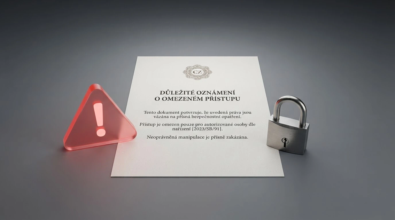 Dokument Ministerstva financí ČR a výstražný symbol vedle loga zahraničního casina