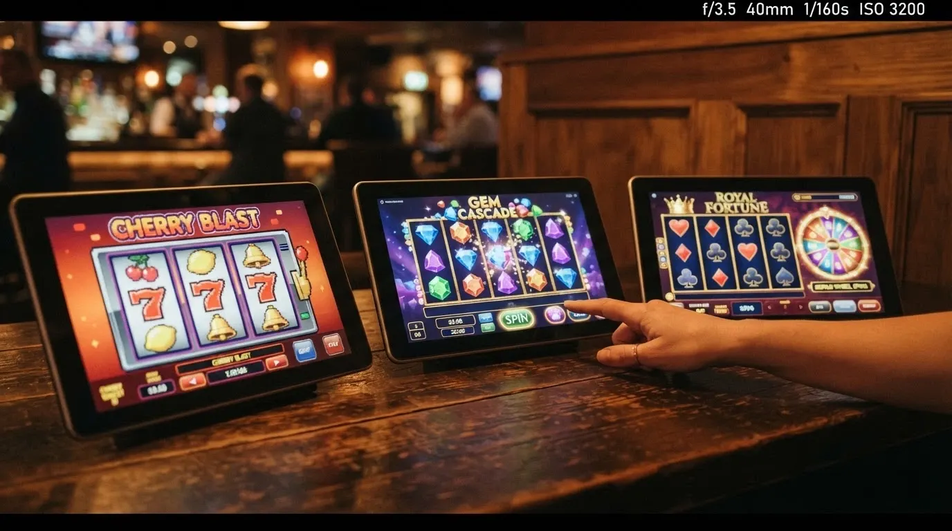Ukázka obrazovek automatů od českých studií Apollo Games, SYNOT a Kajot