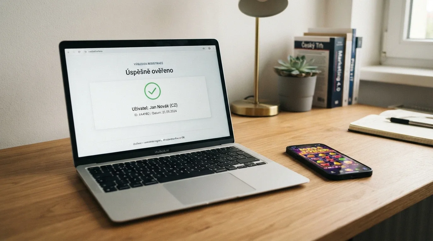 Úřední dokument s razítkem Ministerstva financí ČR a logy licencovaných online casin