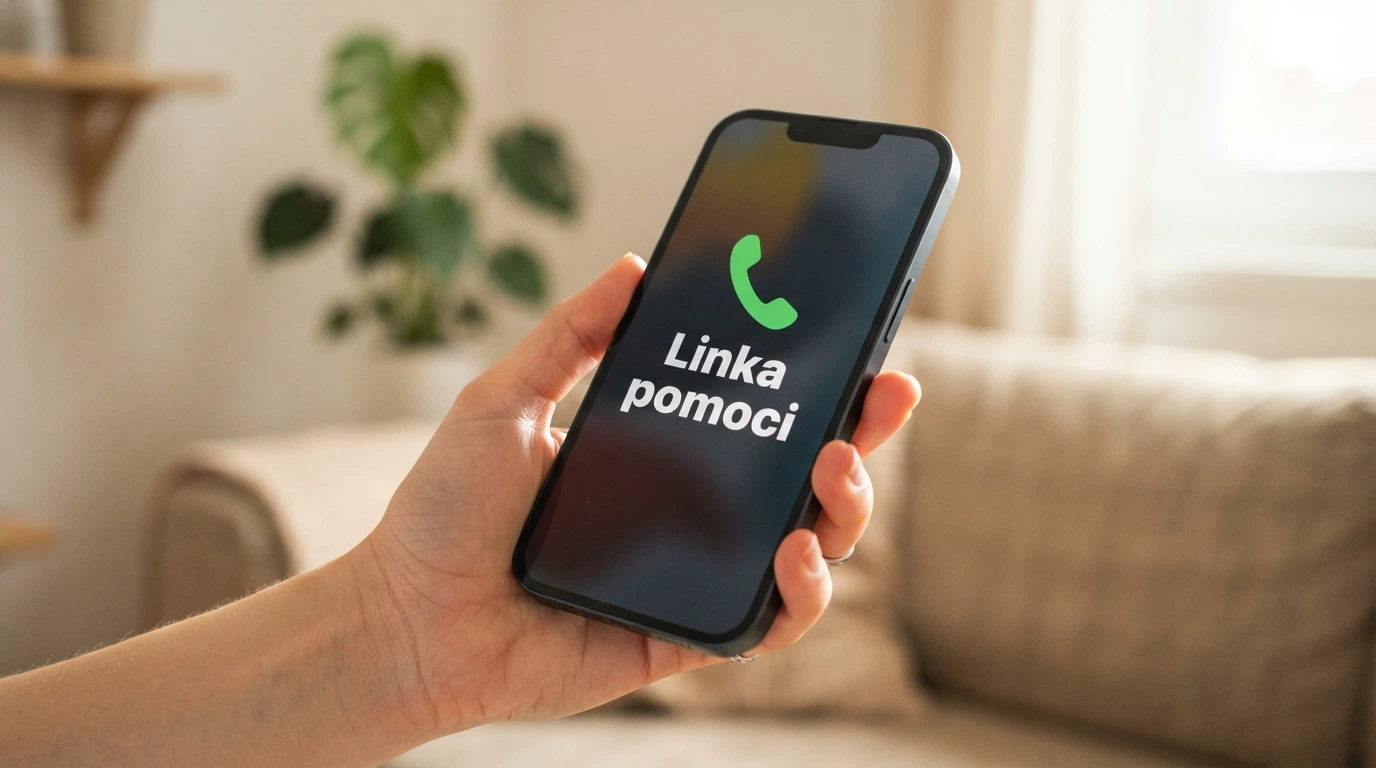 Telefon s vytočeným číslem +420 777 477 877 na displeji, v pozadí logo Zodpovědné hraní