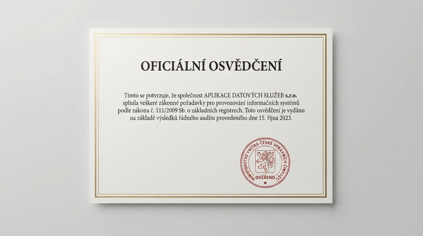 Úřední dokument s razítkem Ministerstva financí ČR a paragrafem zákona o hazardních hrách