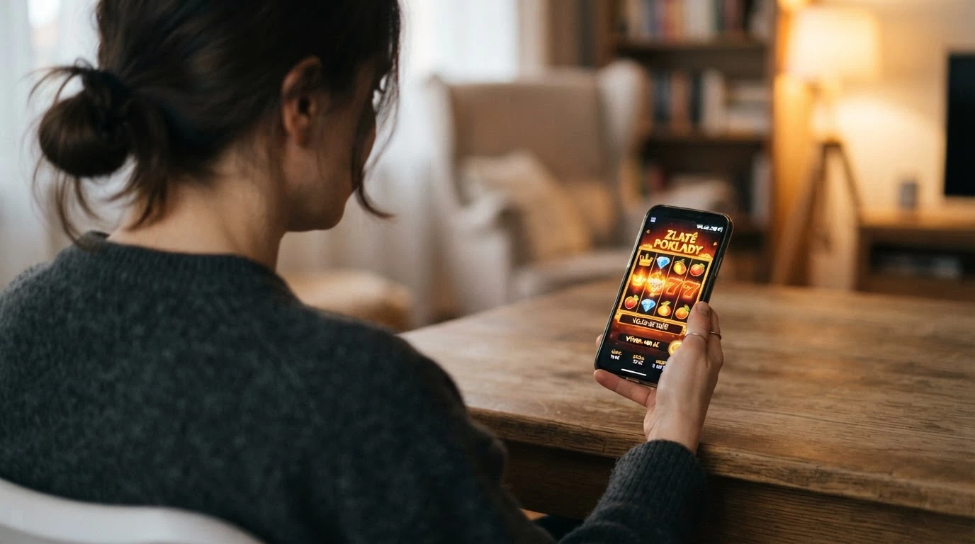 Chytrý telefon s otevřenou casino aplikací a zobrazenou platební bránou pro vklad 200 Kč