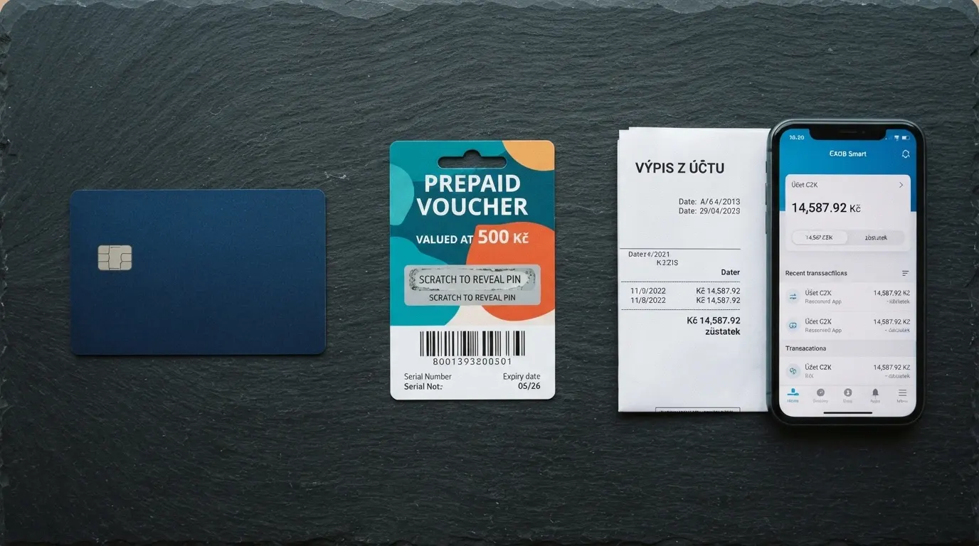 Platební karta, Paysafecard a bankovní převod jako možnosti vkladu a výběru v online casinu